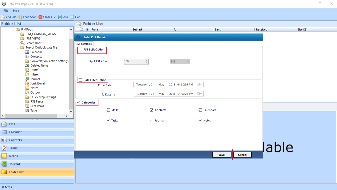 total pst repair tool options